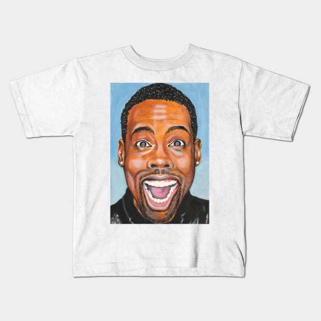 Chris Rock Kids T-Shirt by Svetlana Pelin